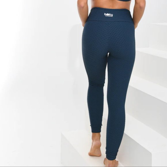 Booty by Brabants Pants - BOOTY BY BRABANTS Croco Skin Leggings Below Zero Blue {H6}